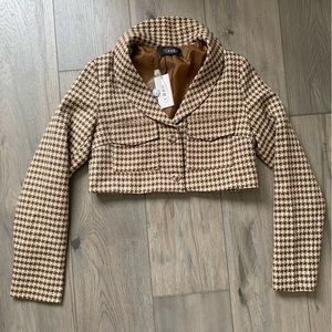 Cider brand new cropped tweed blazer